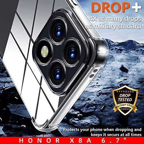 Cover Compatibile per Honor X8A con 2 Pellicola