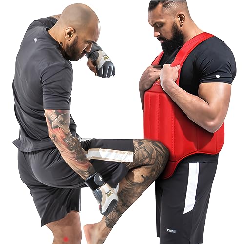 Image of Wesing Martial Arts Muay Thai Boxing Chest Protector MMA Sanda Chest Guard