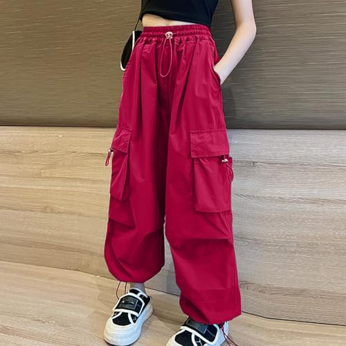 Boys Girls Kids School Cargo Pants Oversized Fashion Lightweightt Joggers Fashion Casual Sweatpants with Pockets2