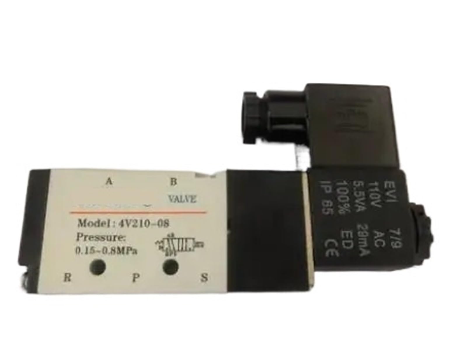 Électrovanne électrique 5 voies 2 positions 4V210-08 AC 110V avec port 6,35 mm