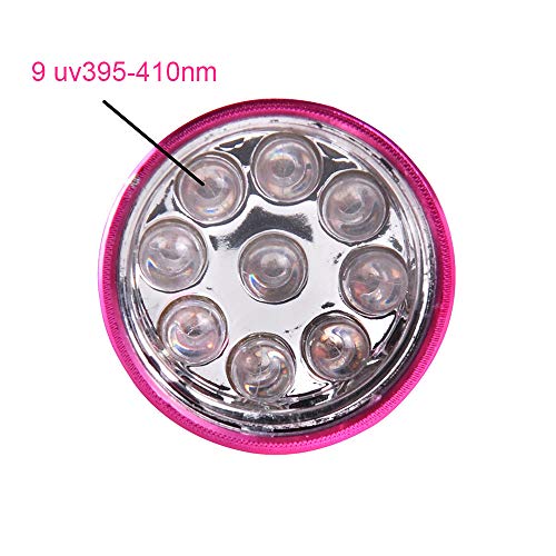 Ajcoflt Mini Flash Light para LED Gel UV Lâmpada de cura Luz Handheld Secador de unhas Lanterna de u
