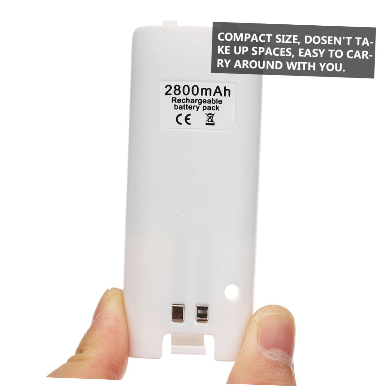 Caricabatterie Batterie a 4 Slot Bianco in Plastica | Adattatore Batteria, Ricaricabile, Facile da Trasportare, Stile Premium