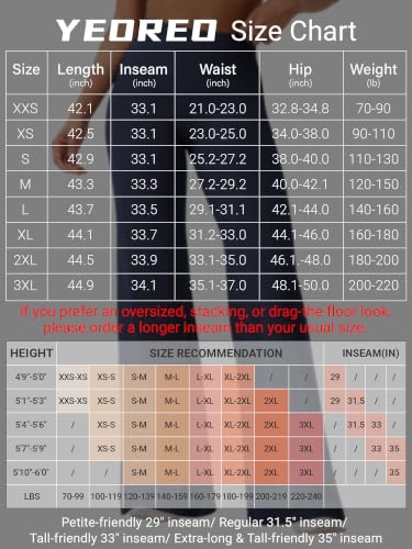Image of YEOREO Ease Workout Leggings Womens No Front Seam Straight Leggings 29 inch / 31.5 inch / 33 inch / 35 inch High Waist Buttery Eddiy Yoga Pants