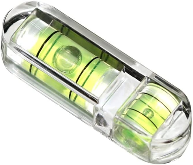 DIY Mini Bubble Level Spirit High Accuracy Inclinometer Liquid Indicator Measuring Tool (Color : As Shown, Size : One Size) (As Shown One Size)