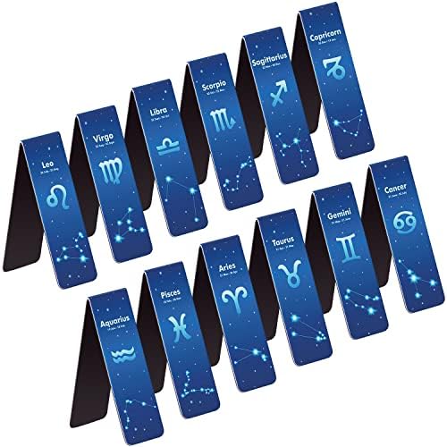UpUDo 12 Pack Magnetic Bookmark, Book Marker Clip for Teachers, Students, Book Lovers, Printing on 2 Side
