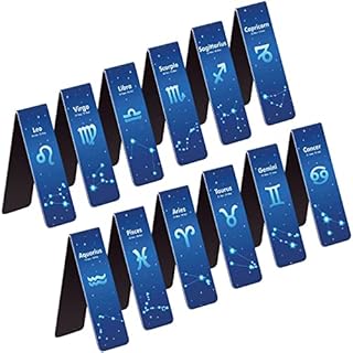 UpUDo 12 Pack Magnetic Bookmark, Book Marker Clip for Teachers, Students, Book Lovers, Printing on 2 Side