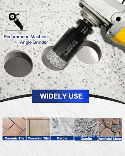 image for SHDIATOOL Diamond Drill Bits 5/8 Inch for Porcelain Ceramic Tile Marbl