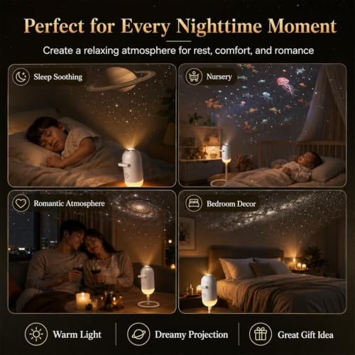 KNH MART Store KNH MART 3-in-1 Galaxy Projector Night Light - Image 3