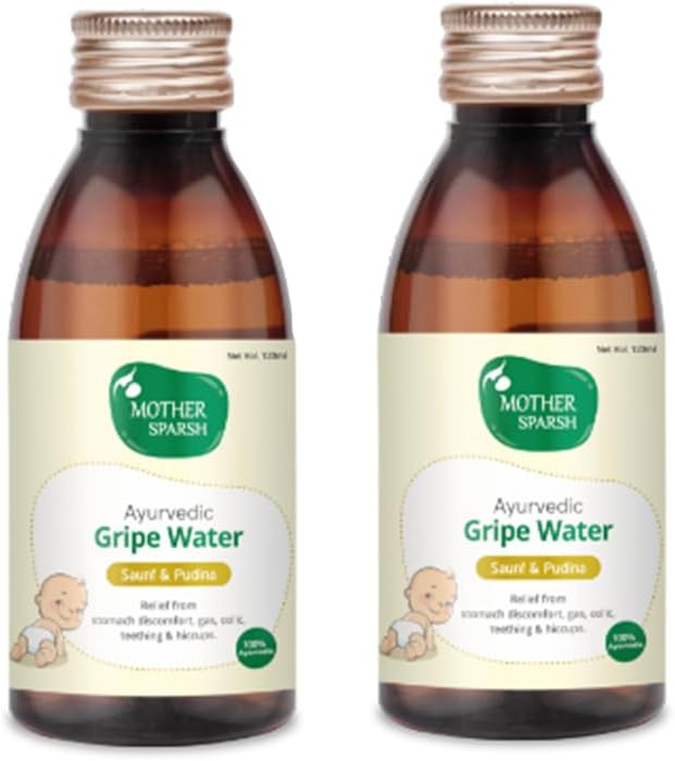 Mother Sparsh Ayurvedic Gripe Water, 120ml (Pack of 2)