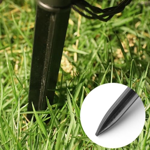 Luces solares de jardín para iluminar caminos oscuros con estaca 7