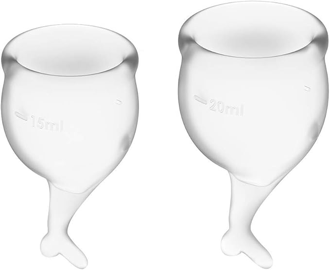 Satisfyer Feel Secure - Menstrual Cup Set, 15 & 20 ml ...