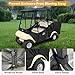 Mixopoly 4 Passenger Golf Cart Enclosure for Club Car DS 2+2 Seater with Short Roof 58 inch, 4-Sided Clear Window 600D Rain Cover Waterproof Windproof Snowproof and All-Weather Protection