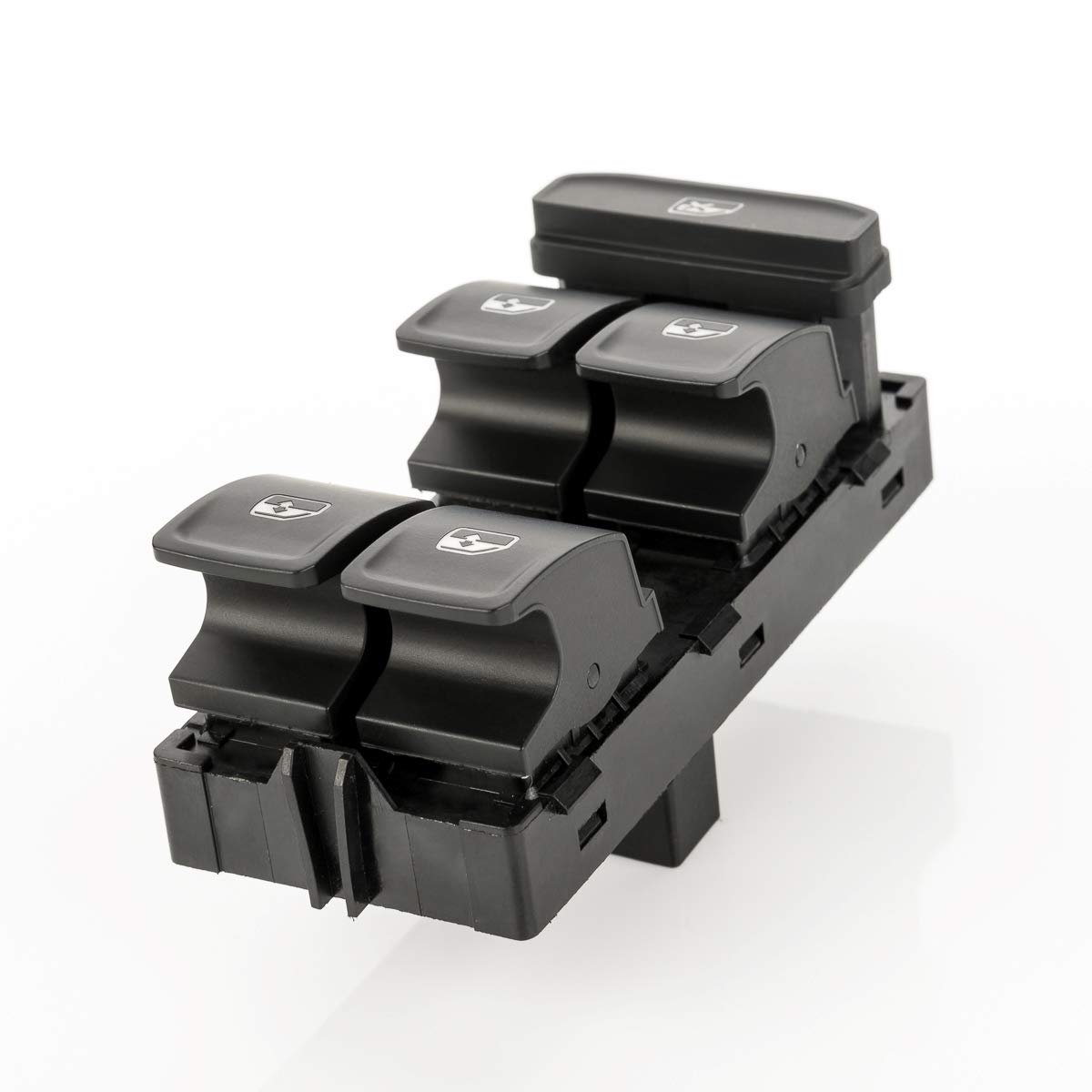 LST Fensterheber Schalter links schwarz kompatibel mit Cupra Ateca Formentor Leon Terramar Seat Skoda Elroq Enyaq Fabia Kamiq Karoq Kodiaq Octavia Scala Superb VW Arteon Golf Passat Polo Tayron Touran