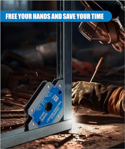 55 LB Welding Magnets-2 Pieces of Magnetic Welding Holder 55 LBS Holding Power Welding Accessories and Equipment - Image 6