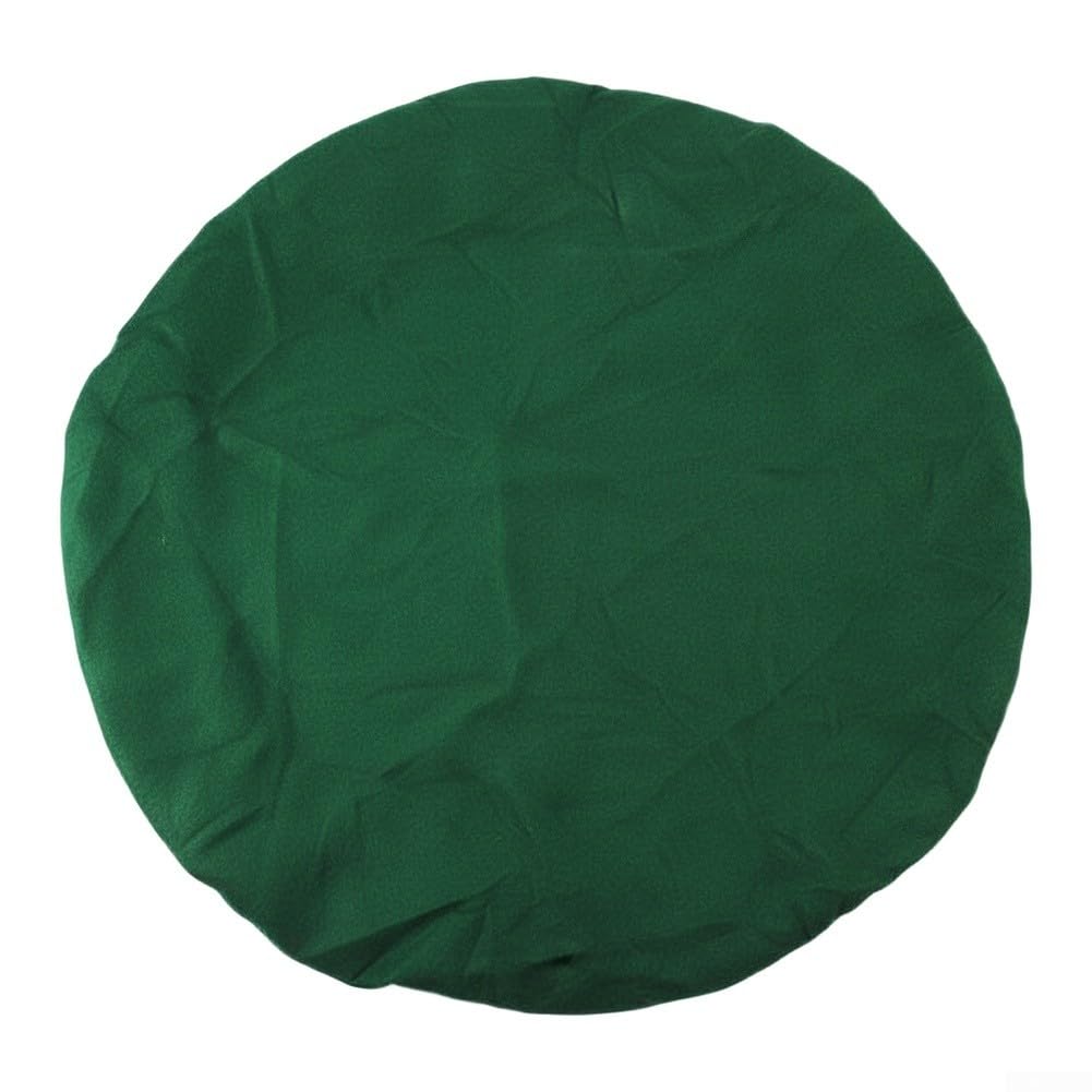Round Table Mat Made of Felt with Elastic Perimeter to Fit Tables from 36 Inch to 48 Inch Without Slippage (Green)