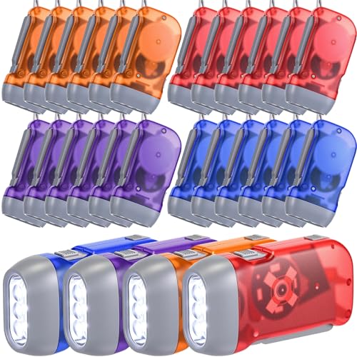 Image of Mudder 24 Pack Hand Crank Flashlight, Light 7