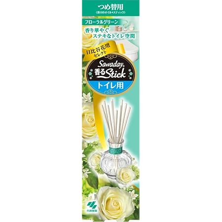 Amazon Sawaday 香るstick トイレ用 フローラルグリーン つめ替用 70ml サワデー香るスティック 置き型