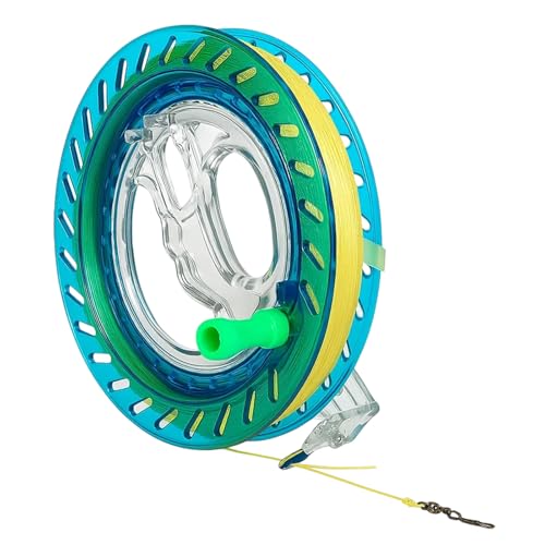 HcvGcm Drachenschnur Spule, 18CM Kristallrad mit 300M Nylon-Drachenschnur und Verbindungsstück, Ideal für Flugdrachen und Lenkdrachen, Perfekt für Outdoor-Aktivitäten wie Strand und Park HcvGcm Drachenschnur Spule, 18CM Kristallrad mit 300M Nylon-Drachenschnur und Verbindungsstück, Ideal für Flugdrachen und Lenkdrachen, Perfekt für Outdoor-Aktivitäten wie Strand und Park