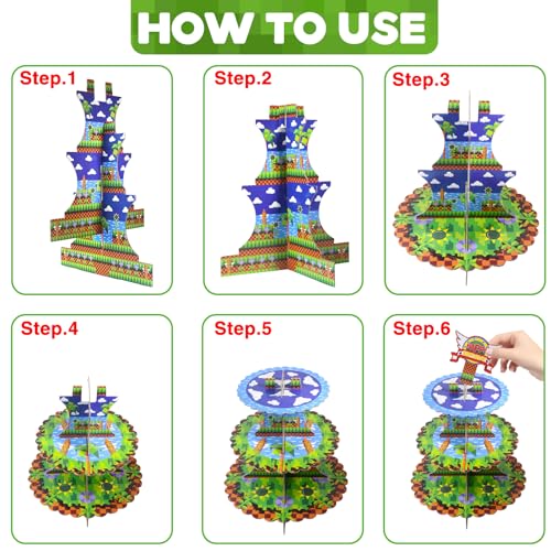 Video Game Pixel Art Cupcake Tower