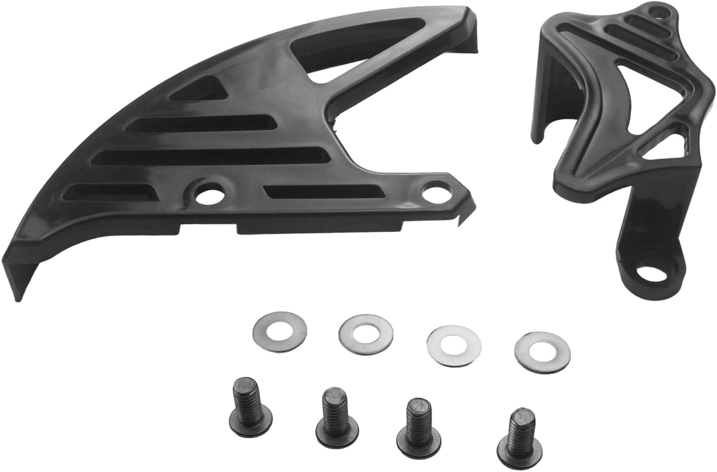 Plastic Rear Brake Disc Guard and Caliper Guard for CR125R CR250R CRF250R CRF450R CRF250X CRF450X CRF250RX CRF450RX CRF450L (Black)