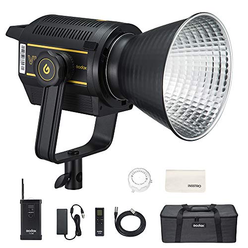 VL150 LED Videoleuchte, 150W LED-Dauerlicht mit Fernbedienung APP, CRI 96, TLCI 95, mit Bowens Mount, für Kinder Stillleben Fotografie Studio