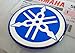 Price comparison product image 100% GENUINE 40mm Diameter YAMAHA TUNING FORK Decal Sticker Emblem Logo BLUE Raised Domed Gel Resin Self Adhesive Motorcycle / Jet Ski / ATV / Snowmobile