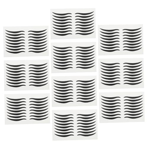 80 pares de adhesivos negros para delineador y sombras de ojos miniatura 1