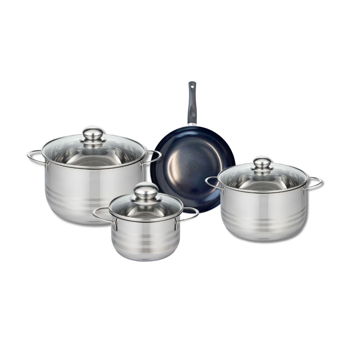 Elo Batterie cuisine poêle 20 cm et 3 faitouts 16/20/24 cm