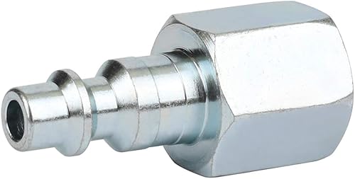 Miniatura 3 de WYNNsky Conjunto de enchufe de aire industrial, tamaño del cuerpo de 14 de pulgada, roscas hembra NPT de 38 pulgadas, accesorios de aire de acero de