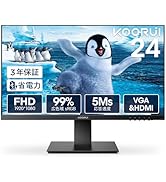 KOORUI Monitor 23.8\" 24N1A Display (wit… KOORUI 24'' IPS SCREEN Computer Monitor, FHD 1080p, VGA/HDMI Port
