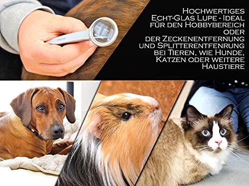 Pinzette mit Lupe Spitz aus Edelstahl - Image 5