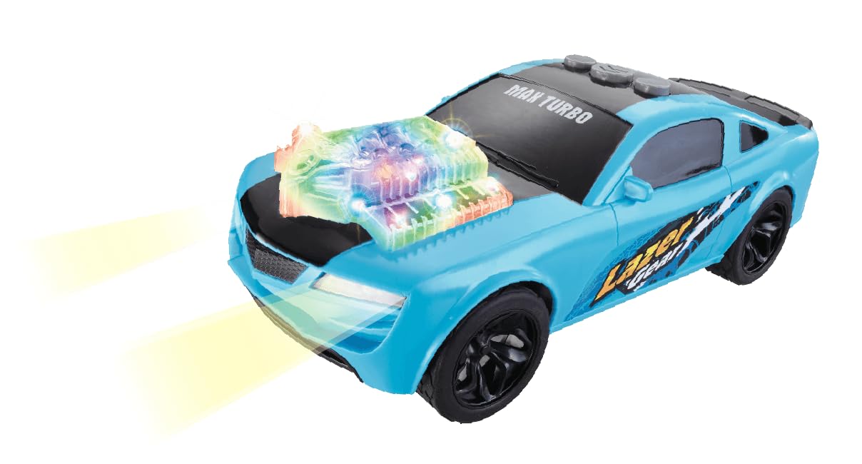 Max Turbo Battery Powered Car, Turbo Boost Function, Light and Sound Features, Sturdy Build for Indoor Outdoor Play, Vibrant Colors, Durable Racing Toy Vehicle for Boys Age 3+