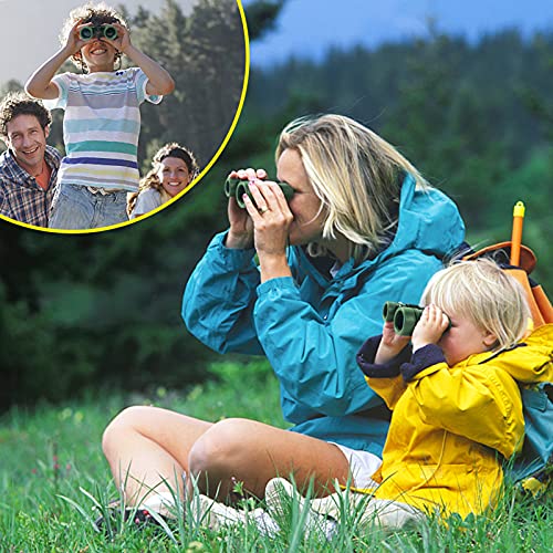 Image of ESSENSON Binoculars for Kids, Green | Toy Gift for 3-8+ Year Old Boys Girls, Telescope Outdoor Toys, Sports and Outside Play