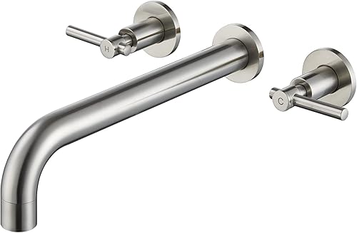 Miniatura 8 de Wowkk Grifo de bañera romano de latón negro con 2 asas