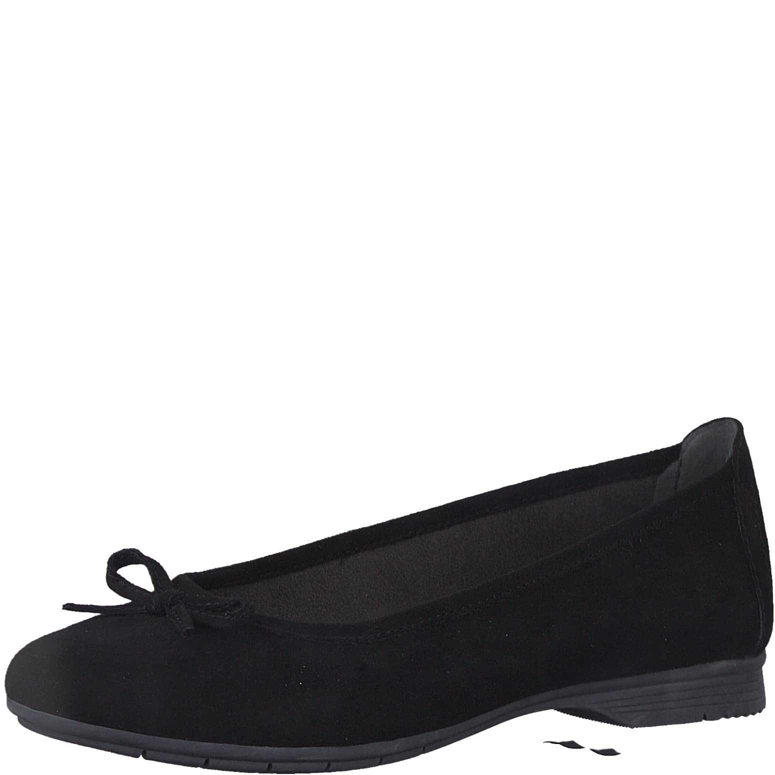 Jana Softline Women's 8-8-22164-20 Ballet Flats, Black, 38 EU, Black, 6 UK