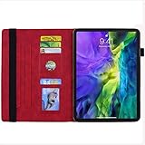 Vkooer iPad Mini 6 Case 2021 (Mini 6th Generation 8,3'') Cover Folio Stand Case with Auto Sleep/Wake Card Holder Smart Cover for iPad Mini 6 Tablet, Red - Image 3