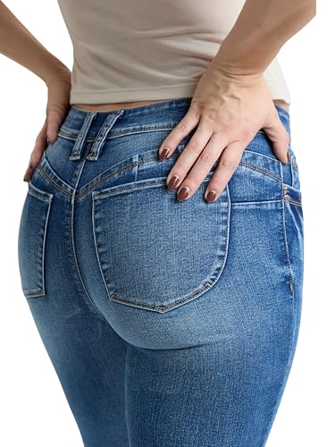 Royalty For Me Womens Women's High Rise Curve Confidence Wannabettabutt Skinny Jeans, Wp9987754