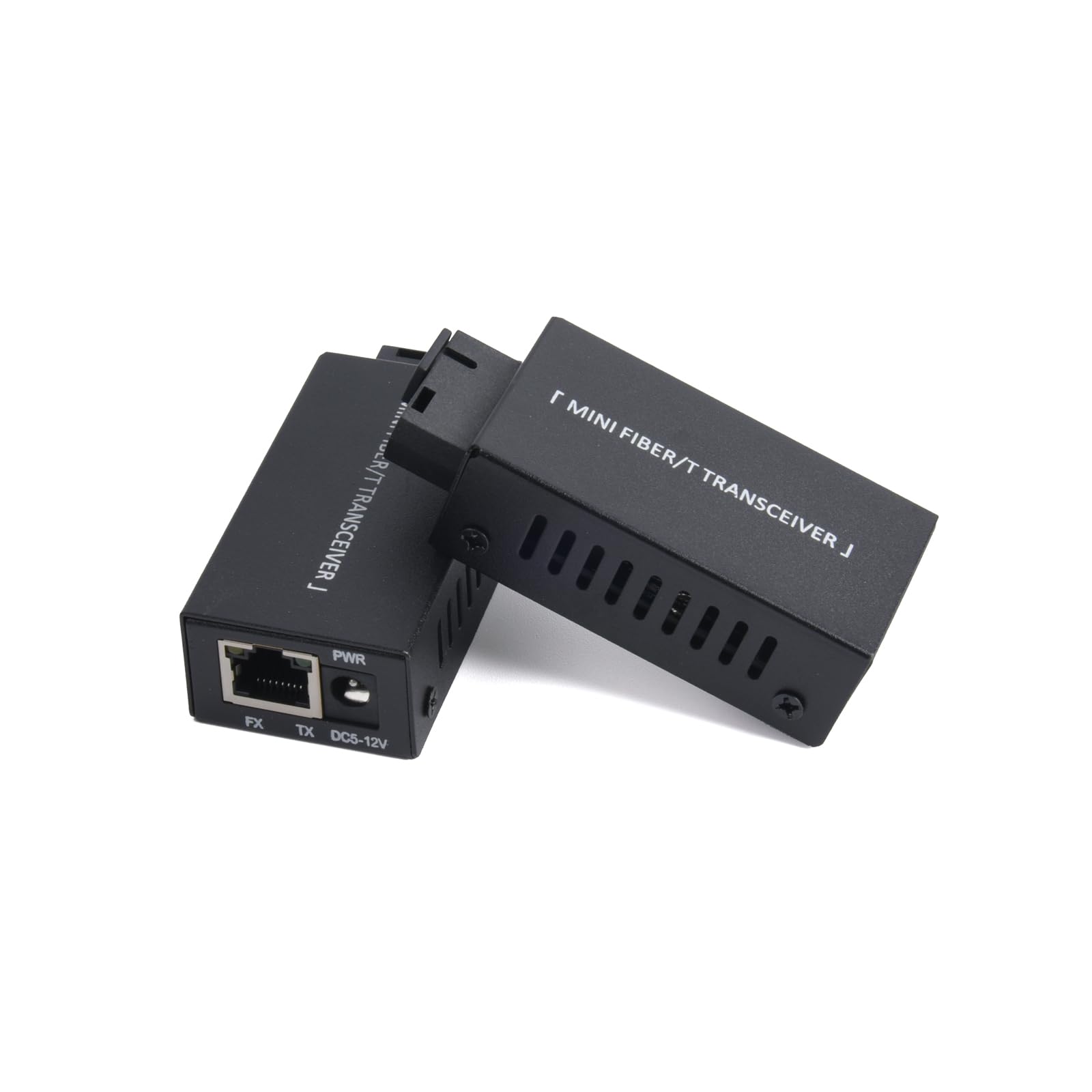1 para mini Gigabit Fiber Optical Media Converter - 100/1000 Mbps Optic Transceiver SC to RJ45 Ethernet Switch, zasięg 20 km z zasilaczem