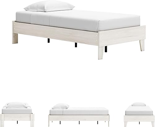 Miniatura 155 de Signature Design by Ashley Socalle Casual Twin Panel Platform Bed, Foundation or Box Spring Not Needed, Black Negro -,Blanco,Azul,Marrón miel,Beige