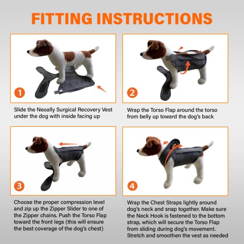 Image of NeoAlly Upgraded Dog Surgical Recovery Suit Cone Alternative Onesie Post Surgery Wear Protects Abdominal Wounds and Skin Anti Licking, Aids Hot Spots, and Provides Anti Anxiety Relief - L