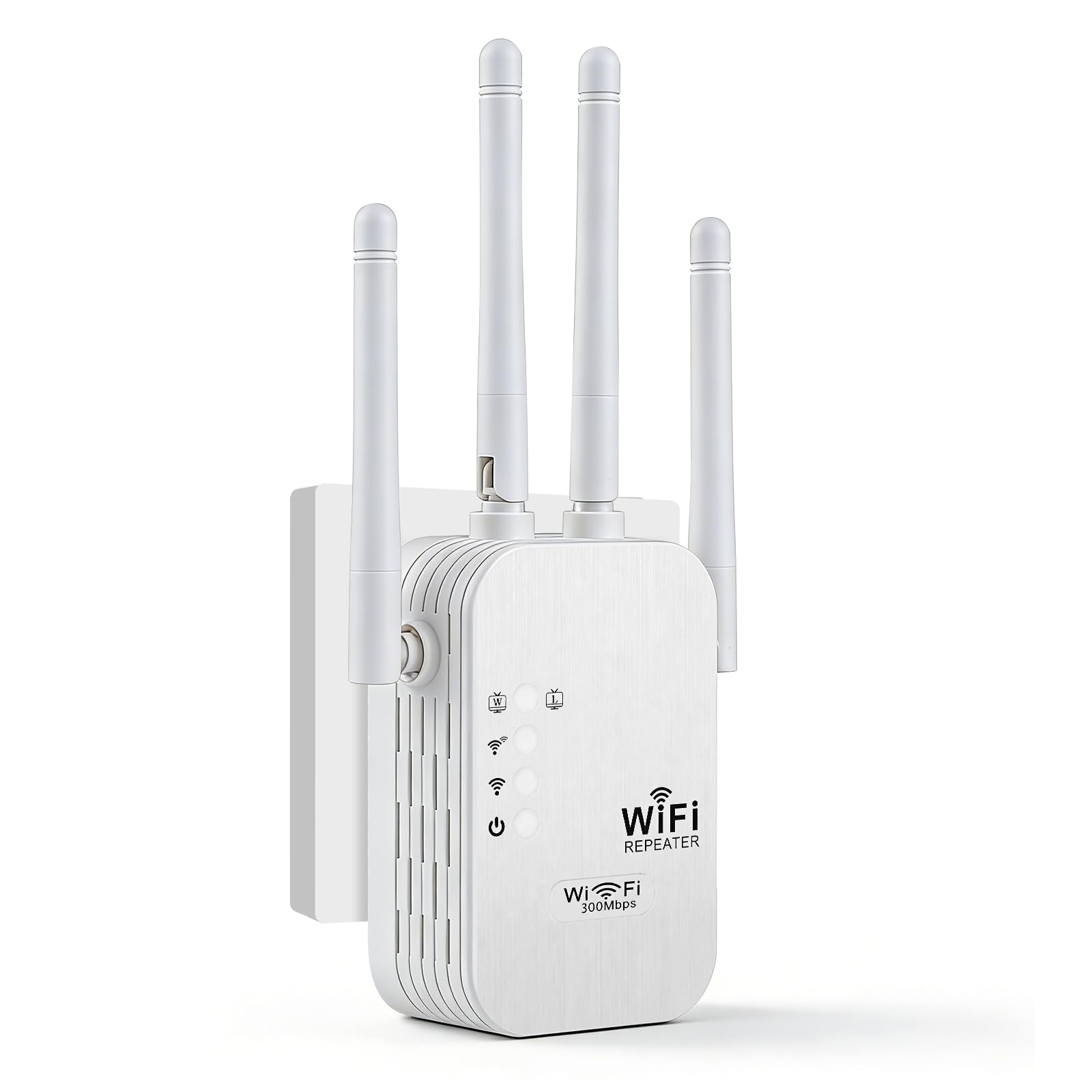 Ripetitore WiFi Potente per Casa,1200Mbps Doppia Banda 2.4G/5G, Amplificatore WiFi con Porta LAN 4 Antenne Compatibile con Tutti Router Modem per Casa e Ufficio