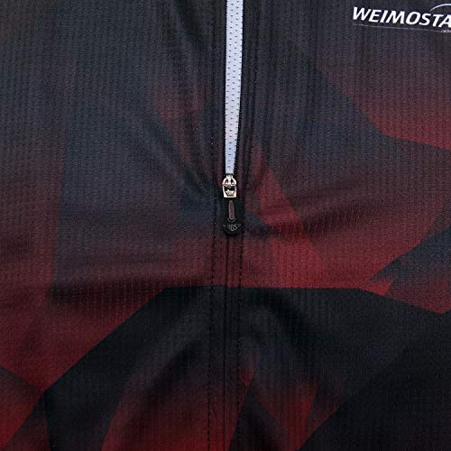 Maillot de cyclisme manches courtes homme fermeture éclair