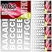 MDS Brand 2cm Buchstaben & Zahlen Aufkleber - No.1 - Premium Selbstklebend Hausnummer Aufkleber True (Weiss, 2cm)
