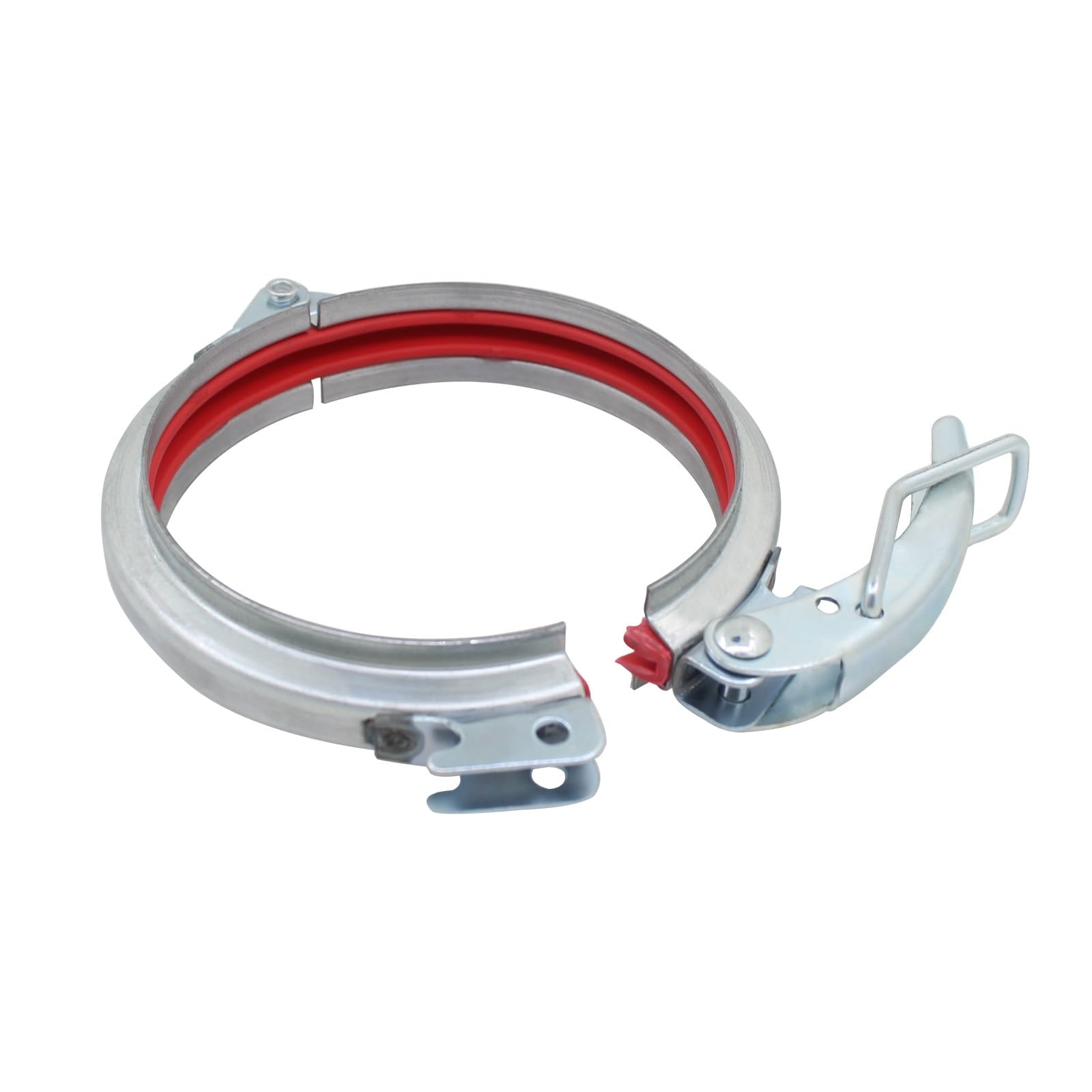Collier de serrage pour tuyau rond à dégagement rapide - Anneau de serrage SS/galvanisé 80-400 mm de diamètre réglable (galvanisé 159 mm) (galvanisé, 80 mm)