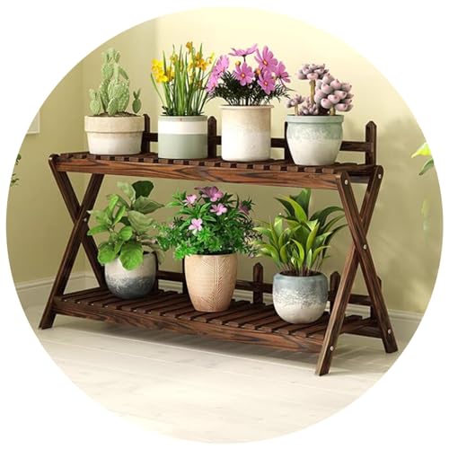 Support à plantes à deux niveaux : la solution gain de place balcon