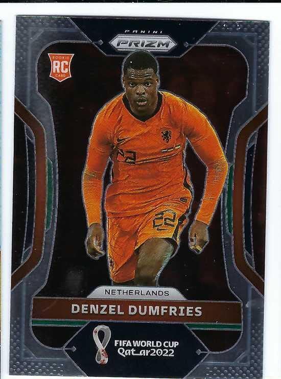 DENZEL DUMFRIES 2022 Panini Prizm FIFA World Cup Qatar 2022#154 Soccer Rookie Card RC Netherlands
