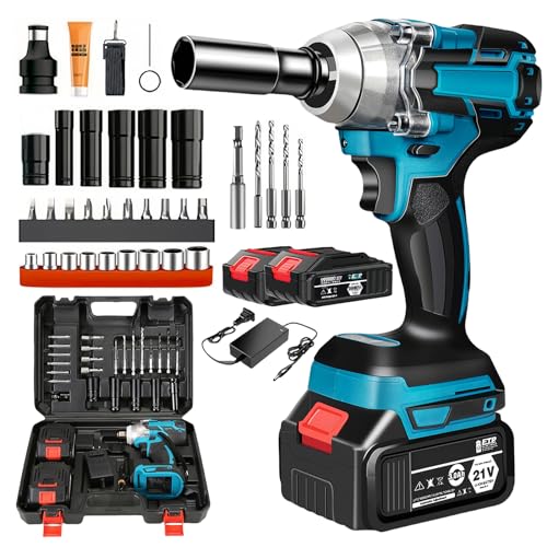 Consejos y comparativas para Comprar Cargadores rapidos para Herramientas Inalambricas los más recomendados. 35 GILLAS Juego de Llave de Impacto Inalámbricas 1/2', Pistola de Impacto sin Escobillas con 2 Batería de Litio, Cargador Rápido, 6 Vasos, 24 Accesorios y Caja de Herramientas para...