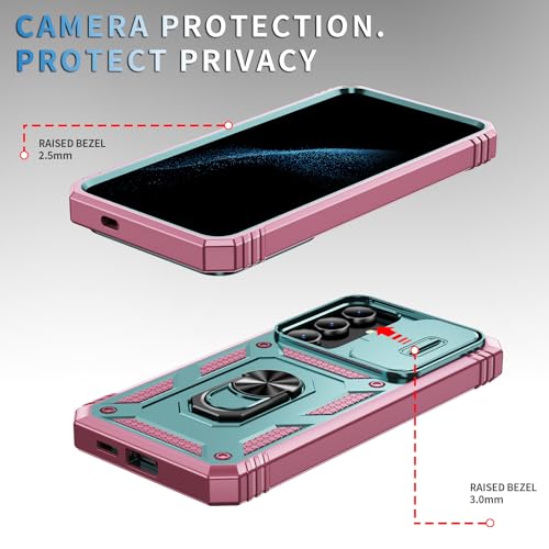Coque pour Galaxy S25 béquille protégeant la lentille des chocs - 4