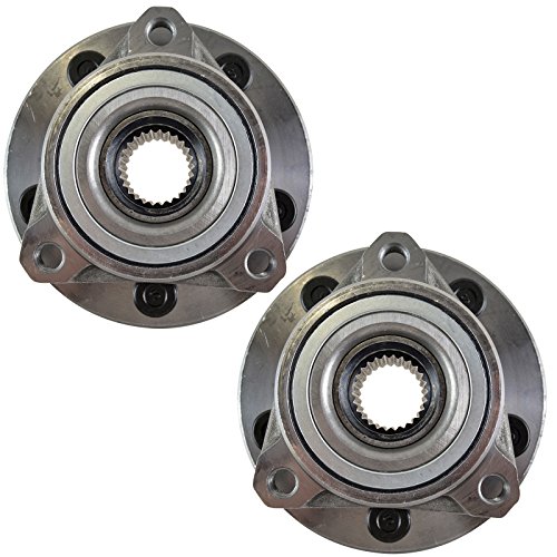 Image of TRQ 2 Piece Front Wheel Bearing & Hub Assembly Set Compatible with 1996-2007 Ford Taurus 1995-2002 Lincoln Continental 1996-2005 Mercury Sable