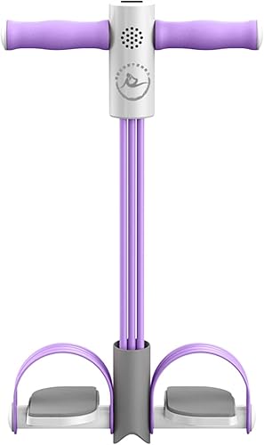 Miniatura 6 de Banda de resistencia de pedal de 6 tubos con contador, cuerda de tensión multifuncional para entrenamiento de cuerpo completo, yoga, sentadillas,